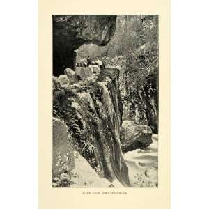 com 1901 Print Scene Brothansdalen Norway Mountains Rocks River Trees 