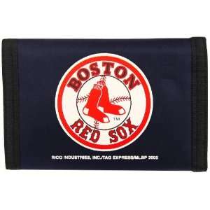 Boston Red Sox Nylon Tri Fold Wallet