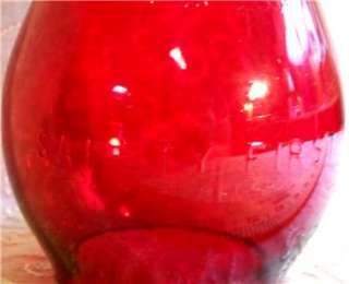 Missouri Pacific Railroad marked MP Tall Red Globe for Lantern Cnx 