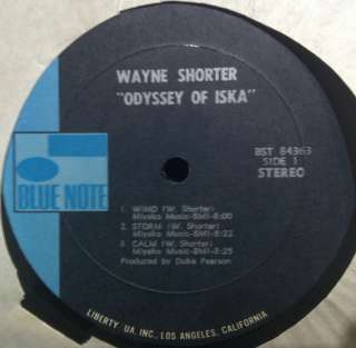 WAYNE SHORTER odyssey of iska LP vinyl BST 84363 VG+  