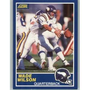  1989 Score #85 Wade Wilson   Minnesota Vikings (Football 