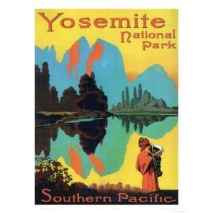  Yosemite National Park, California   Tourist Poster 