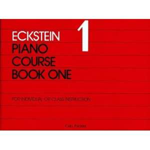    Eckstein Piano Course, Book 1 [Paperback] Maxwell Eckstein Books