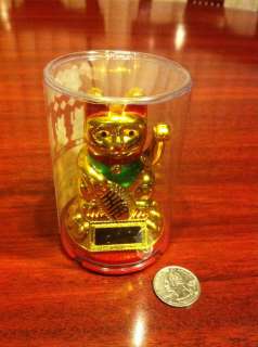 Japanese Waving Lucky Cat  (Solar Powered Batteries Not Required) 4 