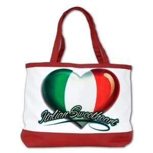  Shoulder Bag Purse (2 Sided) Red Italian Sweetheart Italy 