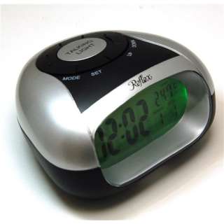 Reflex Black And Silver Digital Talking Alarm Clock  