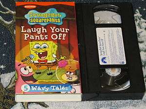 SPONGEBOB SQUAREPANTS LAUGH YOUR PANTS OFF VHS VIDEO TAPE FREE US SHIP 