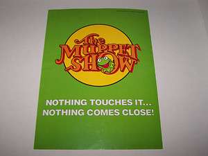 THE MUPPET SHOW Advertising Supplement Variety 1978 Fun Color Pictures 