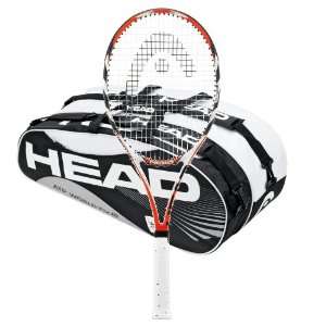  Head Microgel Radical MidPlus and 6 Racquet Black and 