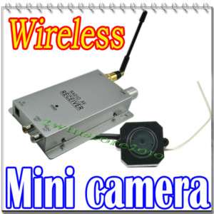 Wireless Pinhole Mini COLOR Video Audio Nanny Camera Kit +Receiver for 