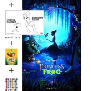  Princess and the Frog Movie Poster and Activity Set for 8 