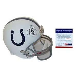 Reggie Wayne Autographed Helmet   Replica   Autographed NFL Helmets