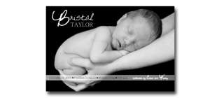Photo Birth Baby Adoption Announcement Card  