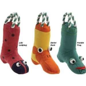  Zanies Puddle Jumpers Galoshes 6 3/4 Set of 3 Dog Toys 