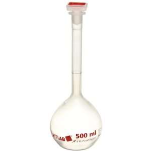 Volumetric Flask PMP Break Resistant Class A 500mL ea  