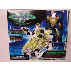  Voltron Third Dimension Hunk with Yellow Stealth Cycle 1999 Toys