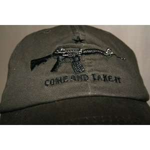   Gonzalez Texas Machine Gun Come and Take it Tea Party baseball cap hat
