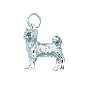  Sterling Silver Akita Dog Charm Arts, Crafts & Sewing