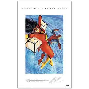   Marvel Spider Man and Spider Woman Lithograph