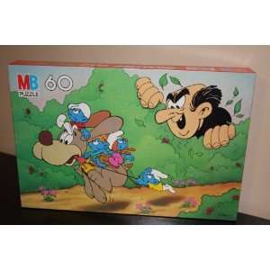 Collectible the Smurfs Puzzle Featuring Smurf Kids and Gargamel (60 