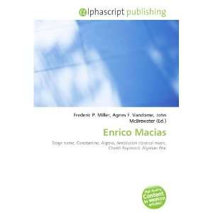  Enrico Macias (9786133606845) Books