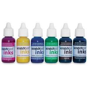  Ampersand Scratchbord Ink Set   Scratchbord Ink, Set of 6 