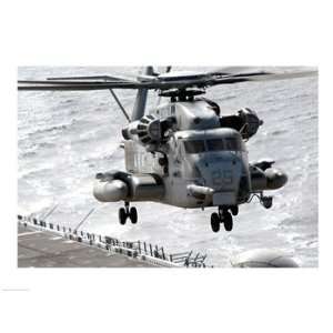  Super Stallion helicopter takes off from the amphibious assault ship 