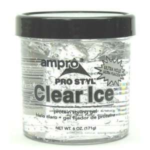  Ampro 6 oz. Clear Ice Gel (3 Pack) with Free Nail File 