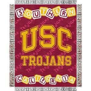  USC Trojans 36x46 Baby Triple Woven Jacquard Throw Sports 