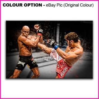 New Contemporary Canvas   UFC MMA Anderson Silva VS Cote   COLOUR 