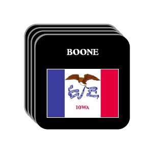  US State Flag   BOONE, Iowa (IA) Set of 4 Mini Mousepad 