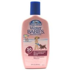  Coppertone Waterbabies SPF #50 Lotion 8 oz. (3 Pack) with 