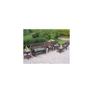   Resin Wicker Seating Set with Rocker and Arm Chairs Patio, Lawn