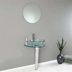    FFT1044CH Netto Modern Glass Bathroom Vanity,