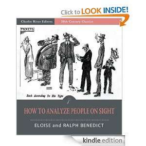 How to Analyze People on Sight (Illustrated) Ralph Benedict, Eloise 