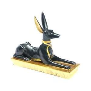  Anubis Laying Egyptian Statue