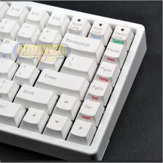 White Noppoo Choc Mini 84 USB NKRO Mechanical Keyboard Cherry Black 