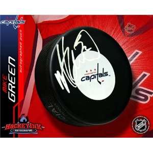 Mike Green Washington Capitals Autographed/Hand Signed Hockey Puck 