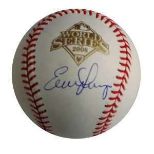  Autographed Evan Longoria 2008 World Series Baseball 