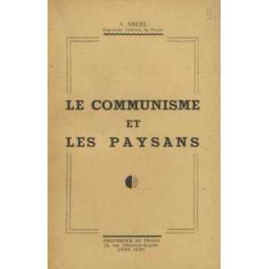  le communisme et les paysans Ancel Books