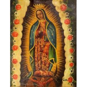  Our Lady of Guadalupe Icon Painting Hand Painted Oil on 