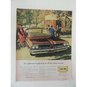  1961 Pontiac Bonneville Vista. Vintage 60s full page 