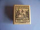 Thank You Many Thanks Stampin Up Rubber Stamps  