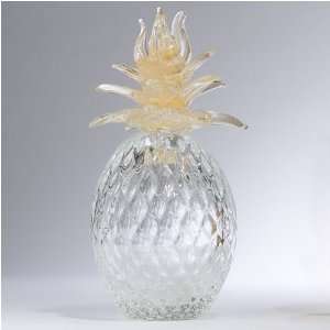 Global Views Murano Glass Pineapple w/Gold Leaves3070  