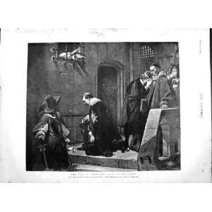  1892 Scene Earl Strafford Execution Paul Roche Fine Art 