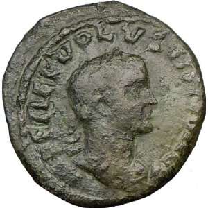   251AD Viminacium Moesia Bull Lion Ancient Rare Roman LEGIONS Coin