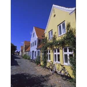 com Street of Colourful Houses, Aeroskobing, Island of Aero, Denmark 