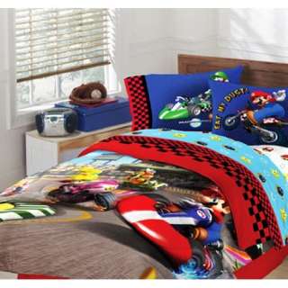  Super Mario Brothers Full Comforter & Sheet Set (5 Piece 
