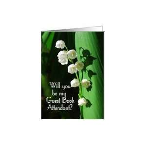  Will you be my Guest Book Attendant Lily of the Valley 