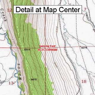  USGS Topographic Quadrangle Map   Fairplay East, Colorado 